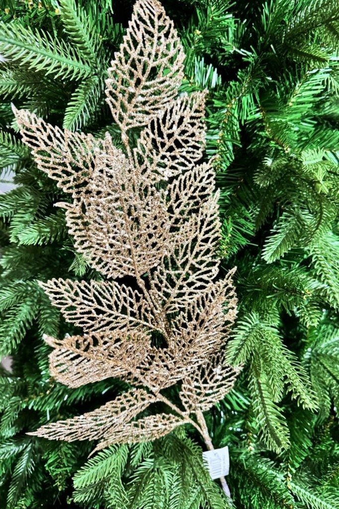 Beysüs Yılbaşı Çam Ağacı Süsü Yaprak Büyük Rosegold - 2