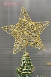 Beysüs Yılbaşı Çam Ağacı Tepeliği Tel Tepelik Gold - 4