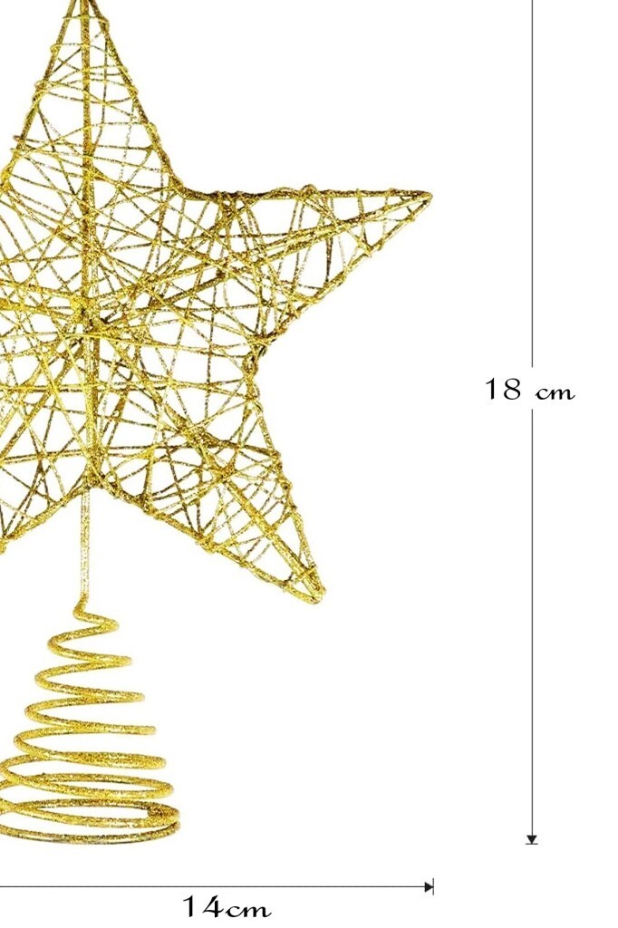 Beysüs Yılbaşı Çam Ağacı Tepeliği Tel Tepelik Gold - 7