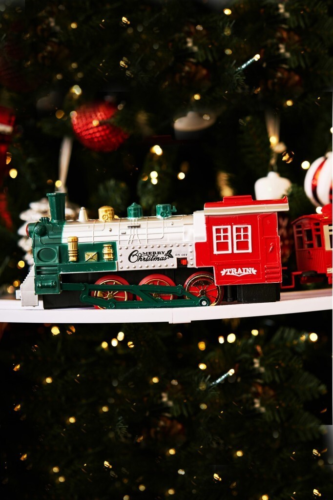 Beysüs Yılbaşı Çam Ağacı Treni Aparatlı Işıklı Sesli - 3