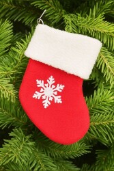 Beysüs Yılbaşı Çam Süsü Çorap Kırmızı 18cm - 2