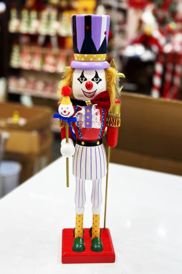 Beysüs Yılbaşı Çift Taraflı Joker & Asker Ahşap Fındıkkıran 38 cm - 7