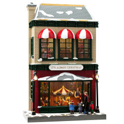 Beysüs Yılbaşı Dekor 2 Katlı Animasyonlu Vintage Mağaza Deluxe - 2