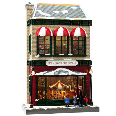 Beysüs Yılbaşı Dekor 2 Katlı Animasyonlu Vintage Mağaza Deluxe - 2