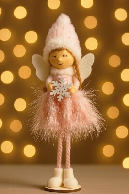 Beysüs Yılbaşı Dekoratif Sevimli Melek Pembe 26 cm - 2
