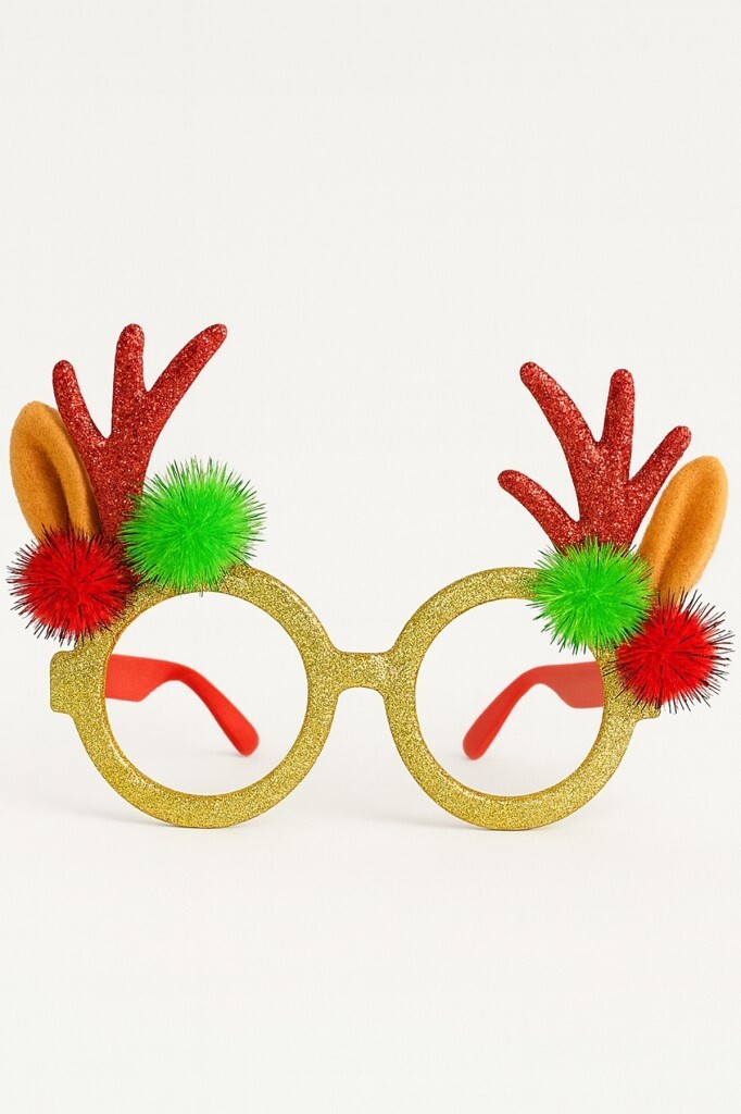 Beysüs Yılbaşı Gözlüğü Ponponlu Boynuzlu - 2