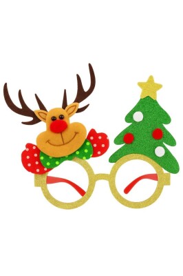 Beysüs Yılbaşı Gözlük Geyik Desen Kahve BYL0010 - 1