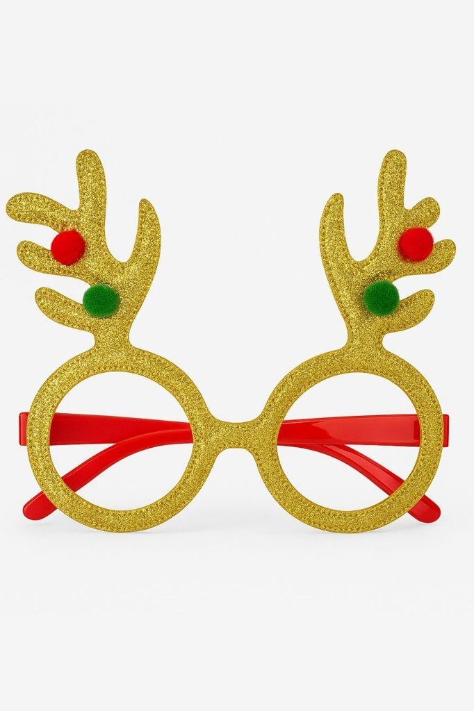 Beysüs Yılbaşı Gözlük Puantiyeli Geyik Boynuz Gold - 2