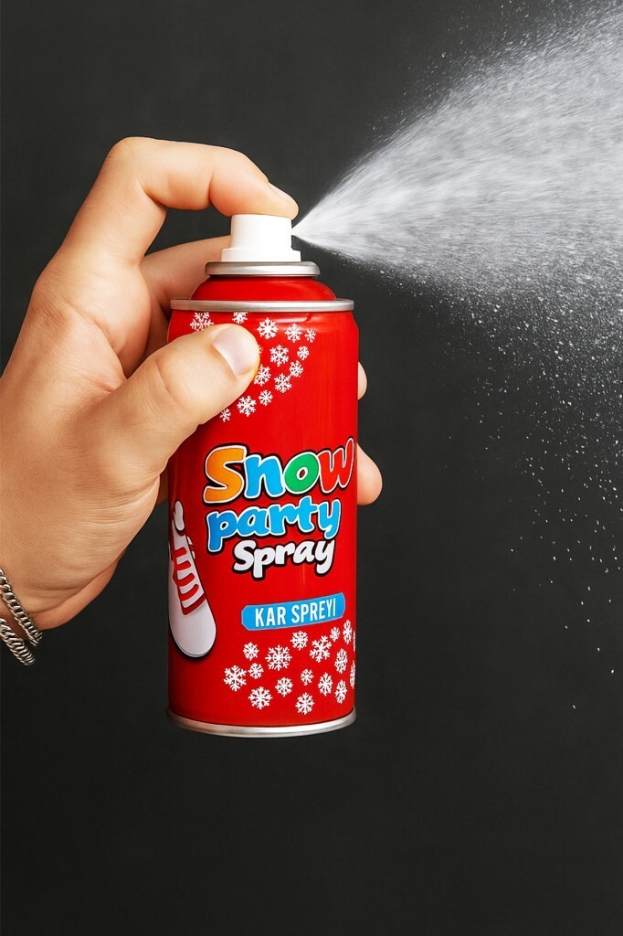 Beysüs Yılbaşı Kar Spreyi Erimeyen Yapay Kar Dekoratif Sprey 150 ml - 1