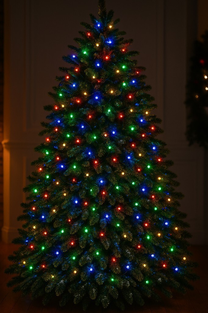 Beysüs Yılbaşı Led Işık Yeşil Kablolu Eklemeli Renkli 9 m - 3