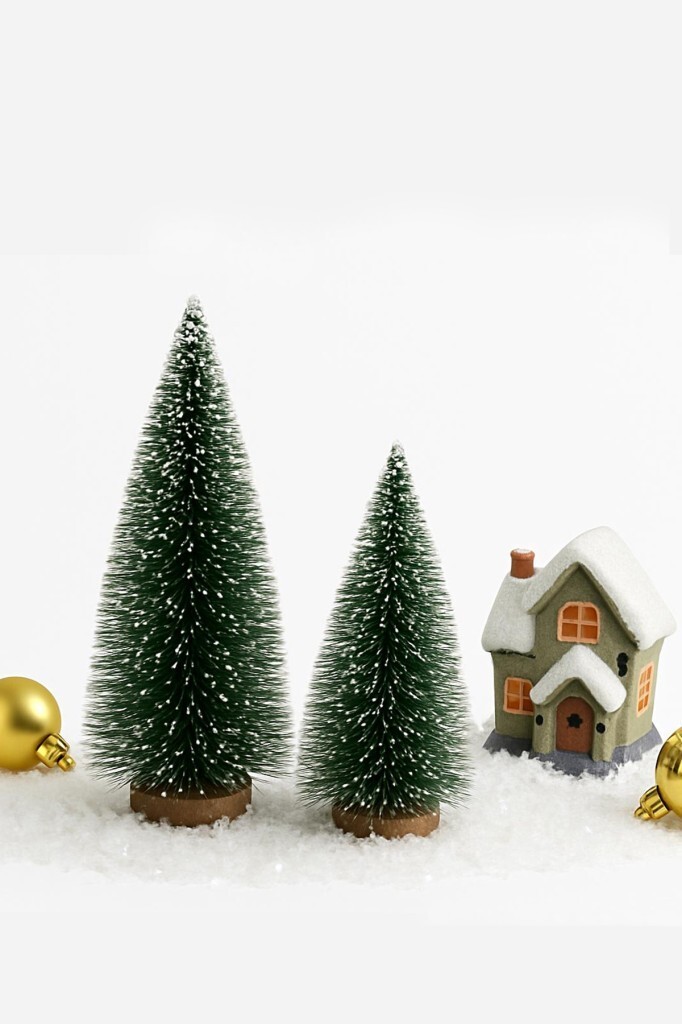 Beysüs Yılbaşı Mini Masa Çamı 2'Li Yeşil - 1