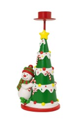 Beysüs Yılbaşı Şamdan Çam Ağacı Kardan Adam Mumluk - 2