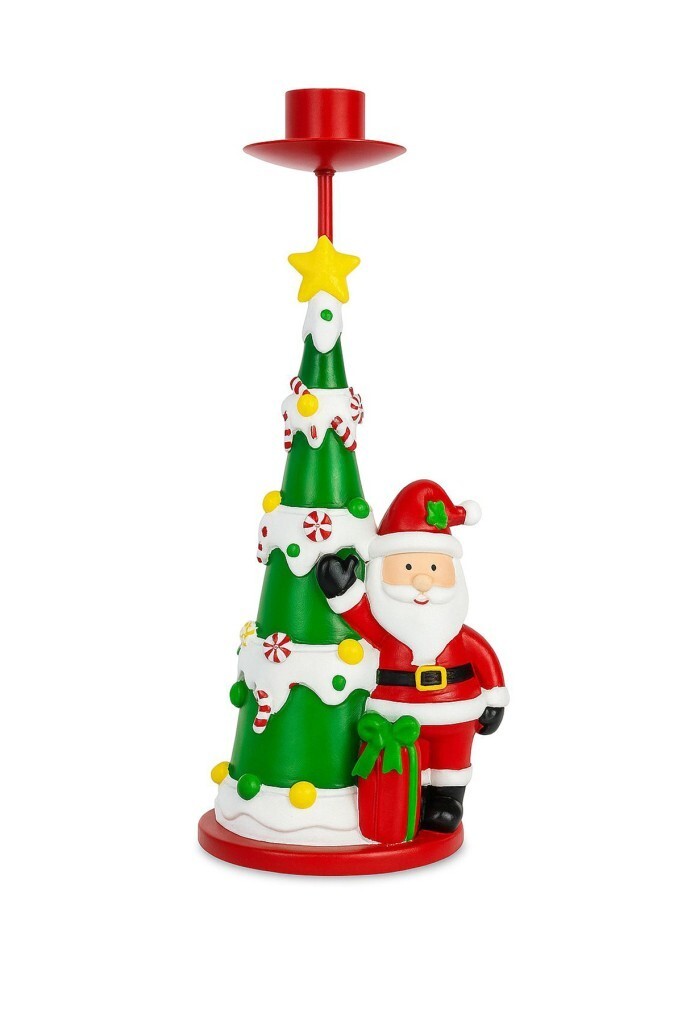 Beysüs Yılbaşı Şamdan Çam Ağacı Noel Baba Mumluk - 2