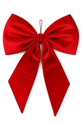 Beysüs Yılbaşı Süsü Lüks Büyük Kırmızı Fiyonk 70 cm - 2