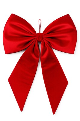 Beysüs Yılbaşı Süsü Lüks Büyük Kırmızı Fiyonk 70 cm - 2