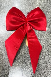 Beysüs Yılbaşı Süsü Lüks Büyük Kırmızı Fiyonk 70 cm - 4