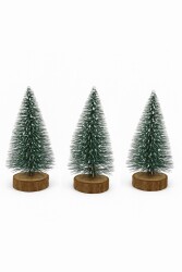 Beysüs Yılbaşı Ürünleri Dekoratif Masa Çamı 3 lü 10 cm - 2