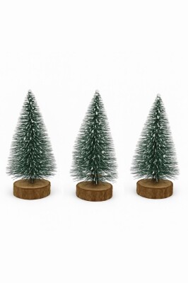 Beysüs Yılbaşı Ürünleri Dekoratif Masa Çamı 3 lü 10 cm - 2