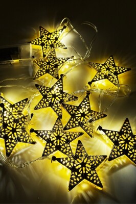Beysüs Yıldız Modeli Metal Pilli Led Işık 2 Metre - 1