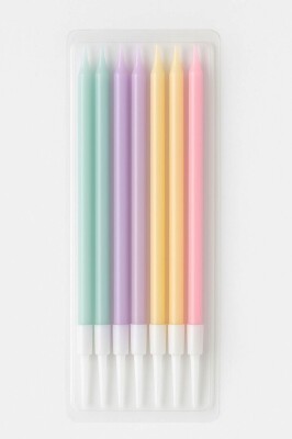 Mum Çubuk Renkli Pasta Mumu 8 li - 1