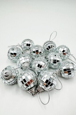 Beysüs Yılbaşı Çam Ağacı Süsü Parlak Aynalı Disko Topu Cici Top 3cm 12'li - 3