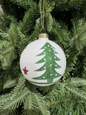 Beysüs Yılbaşı Çam Ağacı Süsü Parlak Noel Ağaç Holiday Cici Top 8cm 3'lü - 7