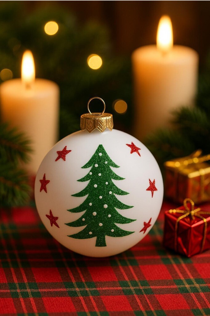 Beysüs Yılbaşı Çam Ağacı Süsü Parlak Noel Ağaç Holiday Cici Top 8cm 3'lü - 2