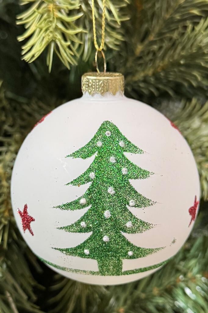 Beysüs Yılbaşı Çam Ağacı Süsü Parlak Noel Ağaç Holiday Cici Top 8cm 3'lü - 3