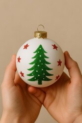 Beysüs Yılbaşı Çam Ağacı Süsü Parlak Noel Ağaç Holiday Cici Top 8cm 3'lü - Beysüs