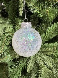 Beysüs Yılbaşı Çam Ağacı Süsü Parlak Özel İnci Simli Holiday Cici Top 8cm 3'lü - 4