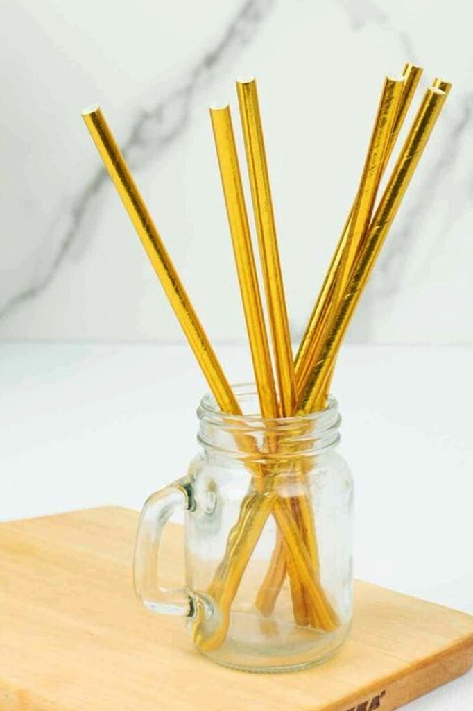 Pipet Kağıt Parlak Gold 25 li - 3