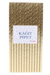 Pipet Kağıt Parlak Gold 25 li - Beysus