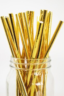 Pipet Kağıt Parlak Gold 25 li - 1