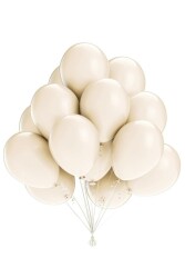 Retro Deniz Kumu Balon Bej 20 adet 12inç - 3