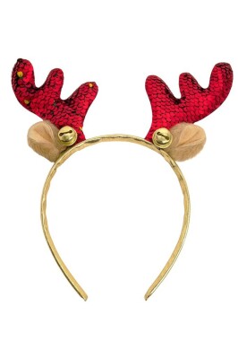 Beysüs Yılbaşı Tacı Kırmızı Geyikli Yeni Yıl Taçı Unisex Taç - 2