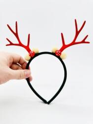 Beysüs Yılbaşı Tacı Kırmızı Slim Geyik Boynuz Yeni Yıl Taçı Unisex Taç - 4